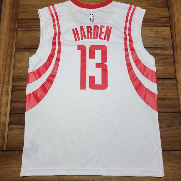 Adidas White & Red Jersey Tank Houston Rockets "13 Hardin" - Size Medium - Picture 4 of 10